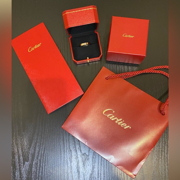 Louis Cartier Wedding Band, 18K White Gold - Picture 7 of 8